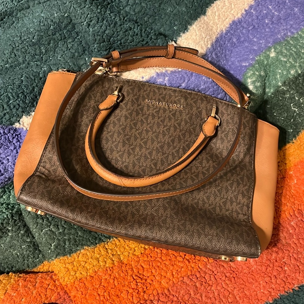 NEEDS WORK, Michael Kors Bag with Detachable Crossbody Strap and Dust Bag